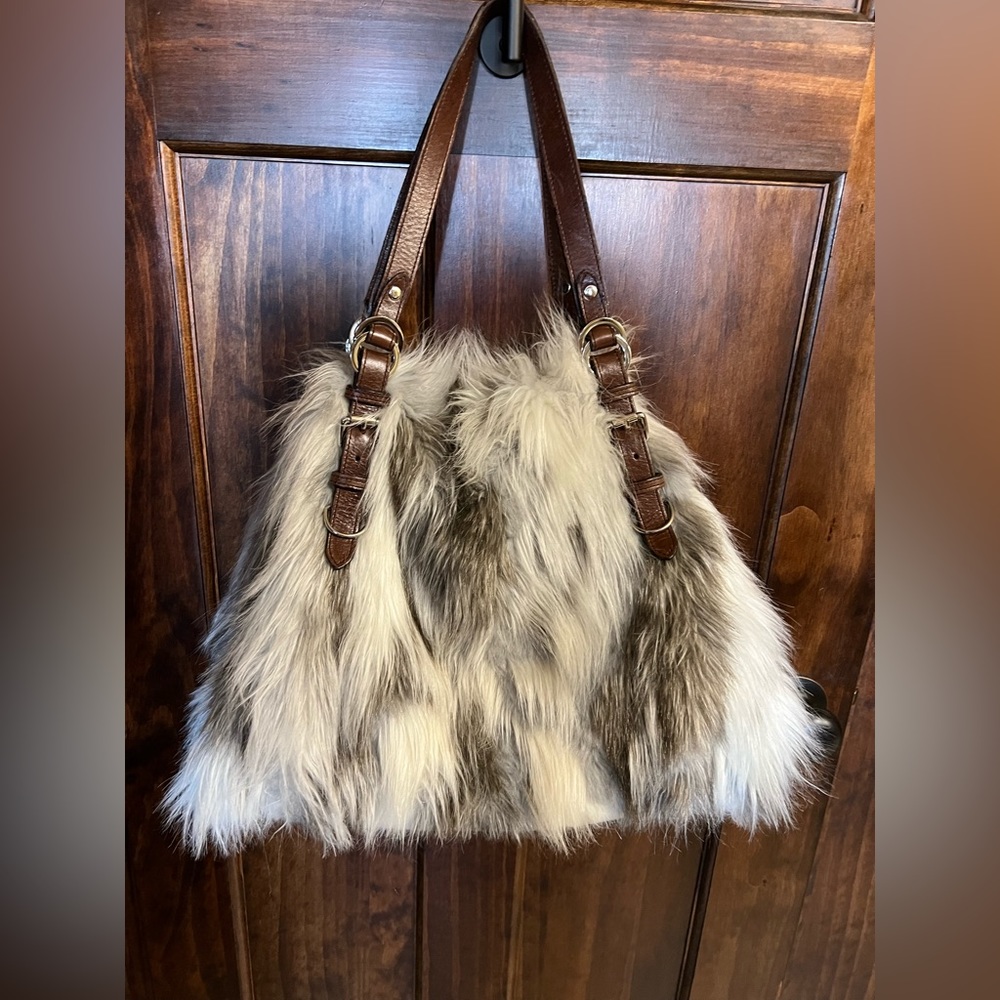 Faux Fur Shoulder Bag by Glenda Gies